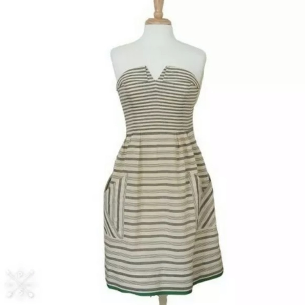 Anthropologie Maeve Changing Stripes Dress